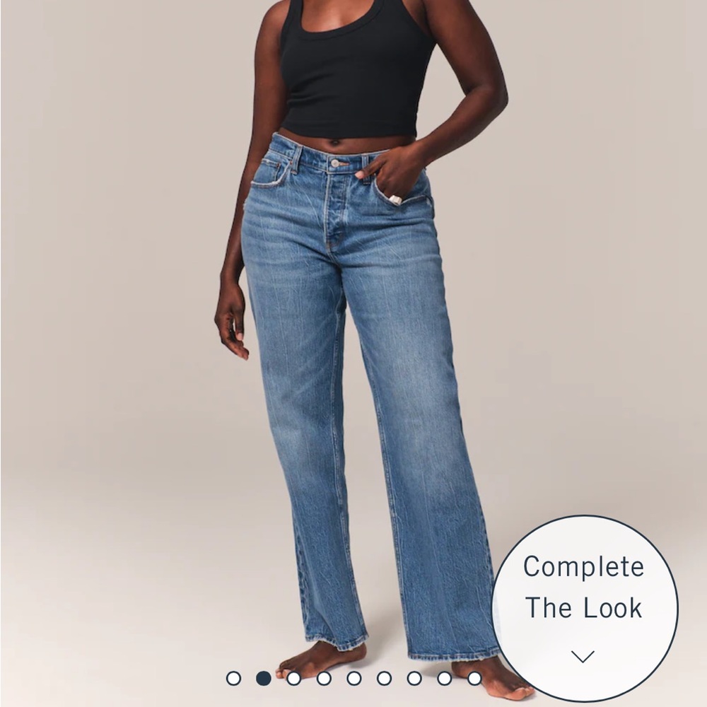 Abercrombie 90’s Baggy Low Rise Jeans (Long)